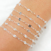 Sterling Silver Marina and Cable Link Chain